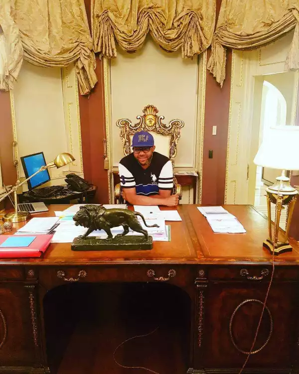 E-money Pictured In His Office [Photo]